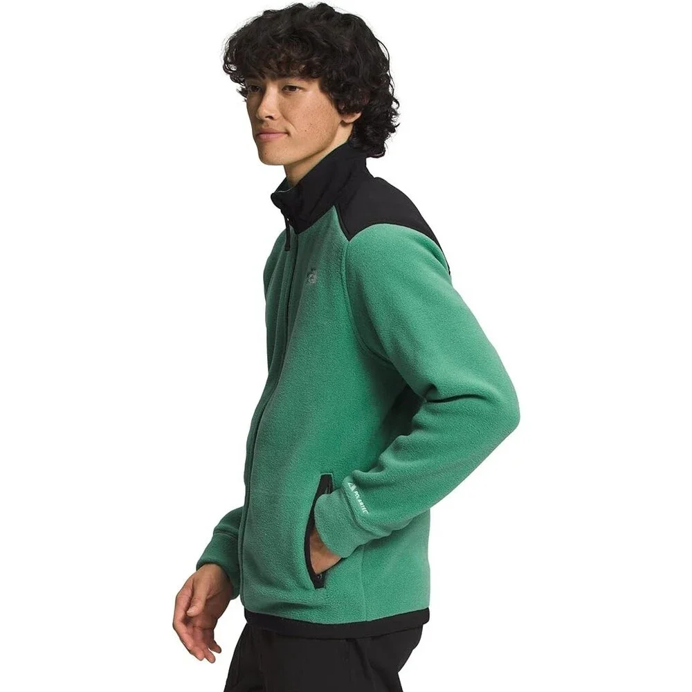 The North Face Alpine Polartec 200 NF0A7WWL Men's Green Full Zip Jacket L SGN259